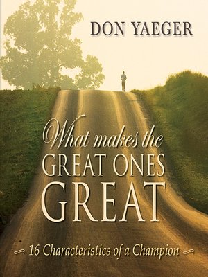 cover image of What Makes the Great Ones Great